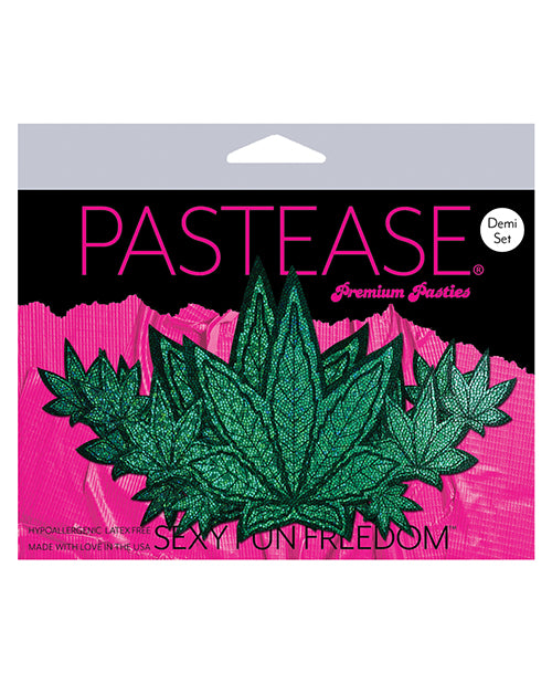 Pastease Demis Glitter Leaf - Green O/s